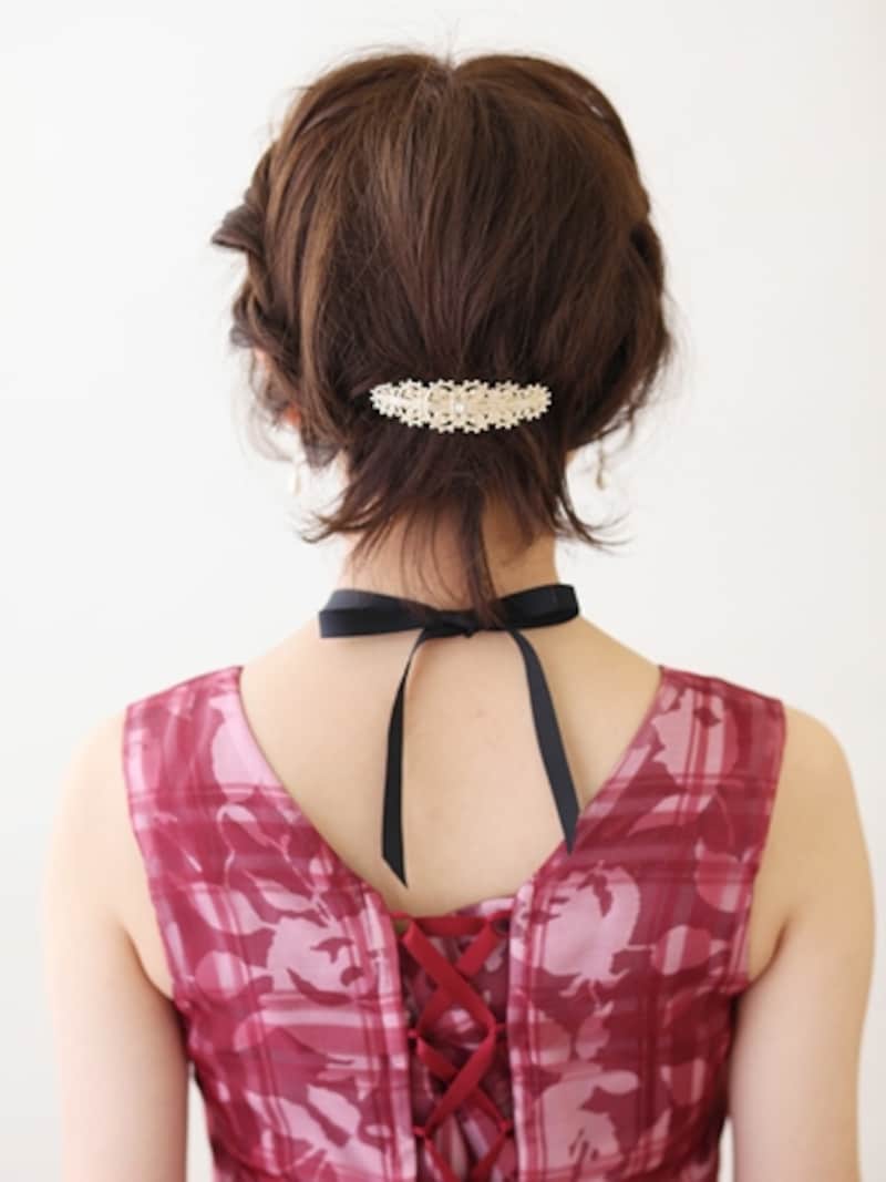 フルアップ風ショートヘアアレンジ