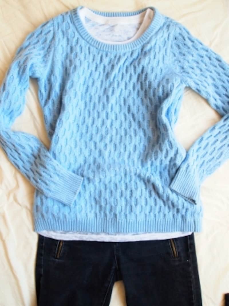 パステルカラーのアイテムを買うならまずニットから、が使いやすくてオススメ