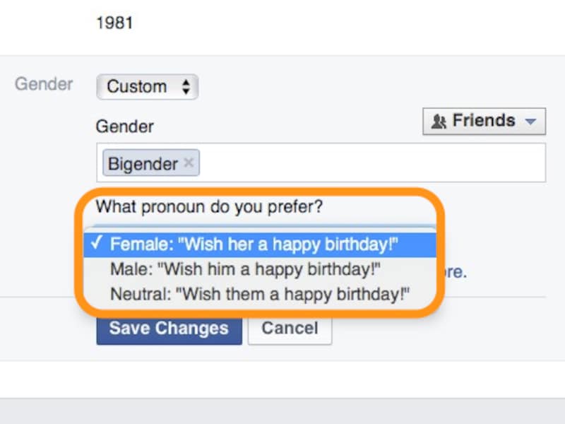 「誕生日おめでとう」の例文で三人称を選択する