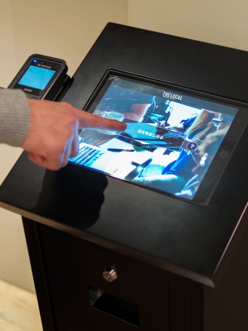 店内に設置されたパネルからも注文可能