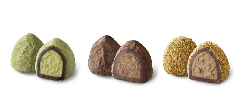 「ムース」が入ったトリュフ3種