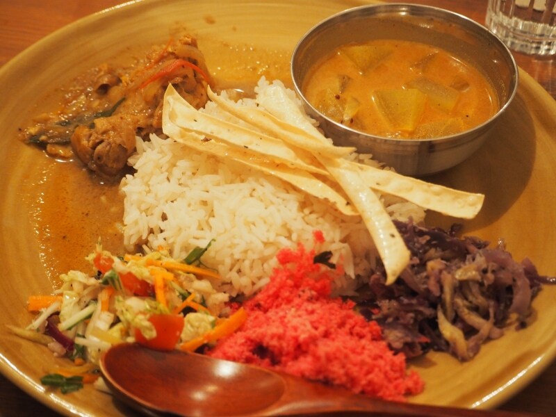 重ね煮カレー2種と惣菜3種