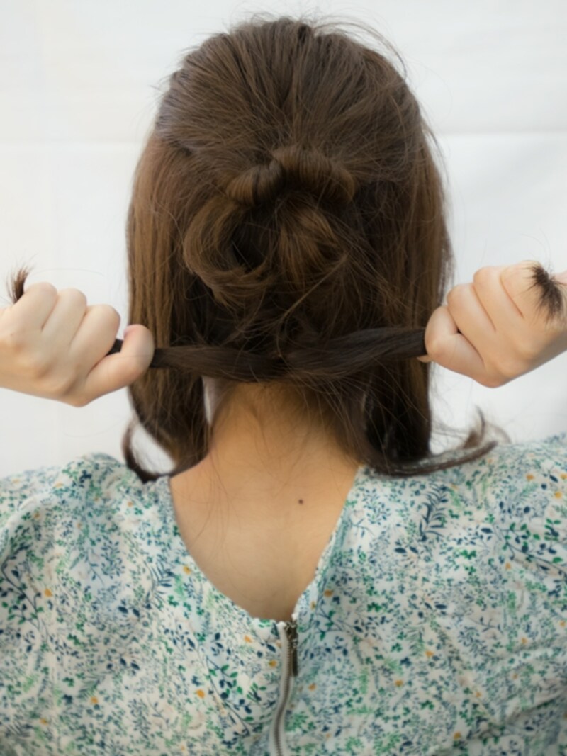 たるみが出ないようにきつめに結ぶと良い