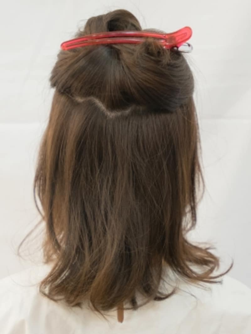 3段くるりんぱで伸ばしかけの髪型でも簡単ヘアアレンジ ヘアアレンジ All About