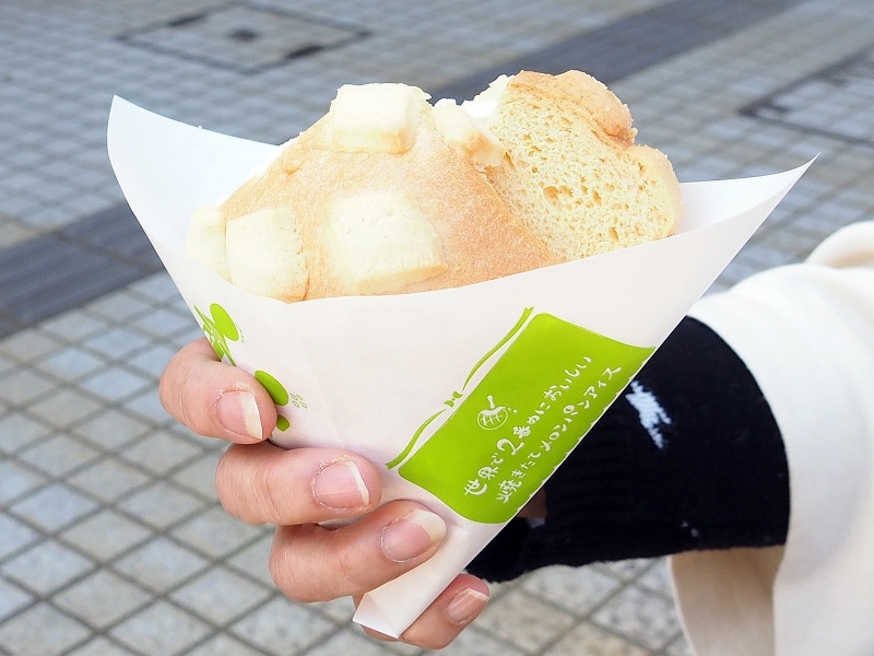 メロンパンアイス＠世界で2番めにおいしい焼きたてメロンパンアイス
