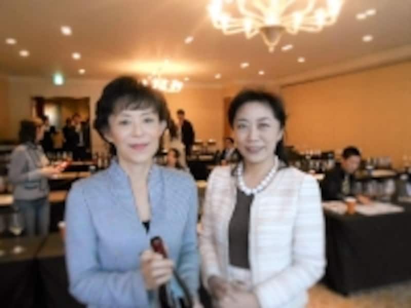 Wアキコで記念撮影