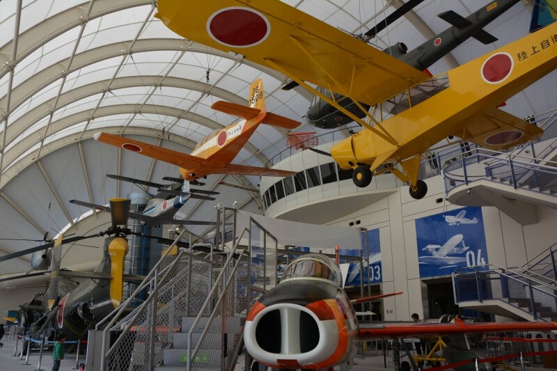所沢航空発祥記念館の三次元展示空間