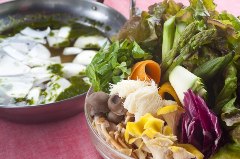 野菜のしゃぶしゃぶ(1,280円・税別)