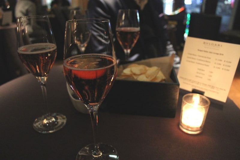 ウェルカムドリンクにさっそく舌鼓。