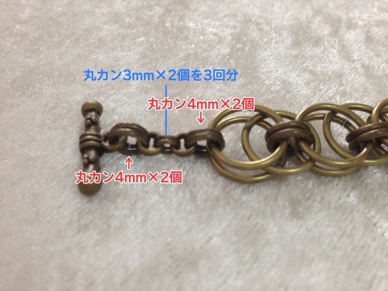 ヘルムチェーンのブレスレット