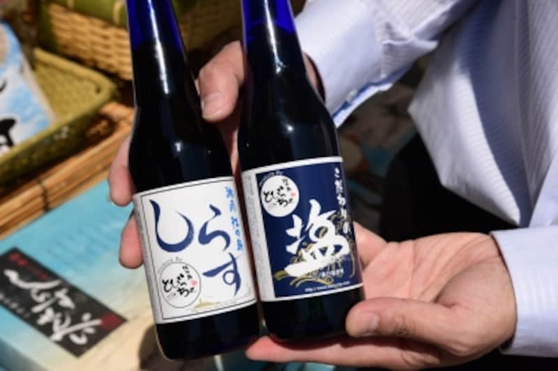 しらすのエキスが入った「しらすビール」