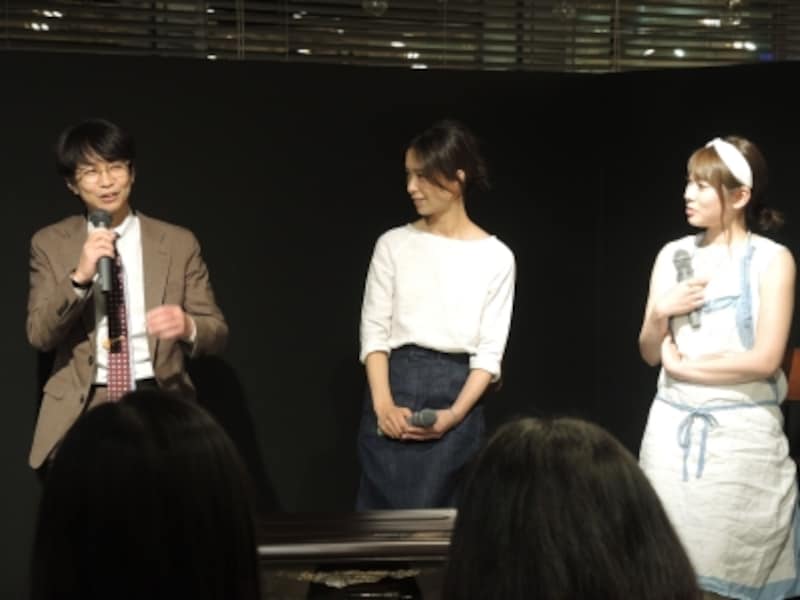 左から小林氏、AYUMIさん、河瀬氏