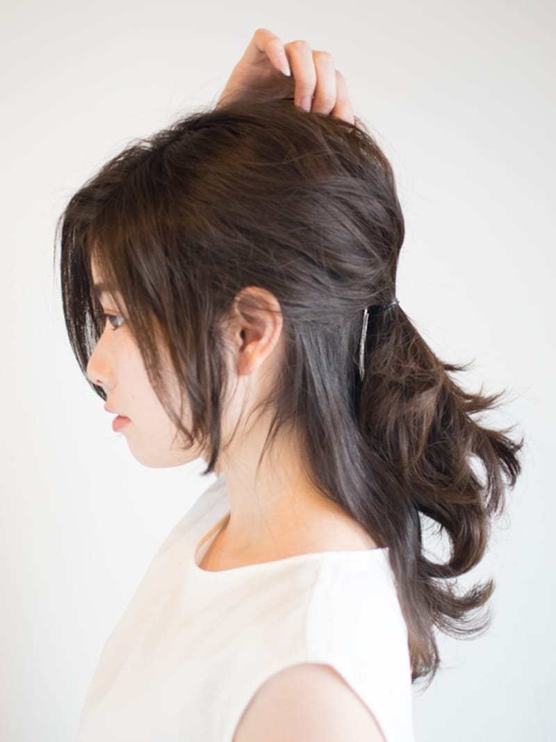 毛束を引き出します