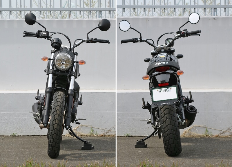 ドゥカティ スクランブラー Sixty2 フロントビュー / リアビュー