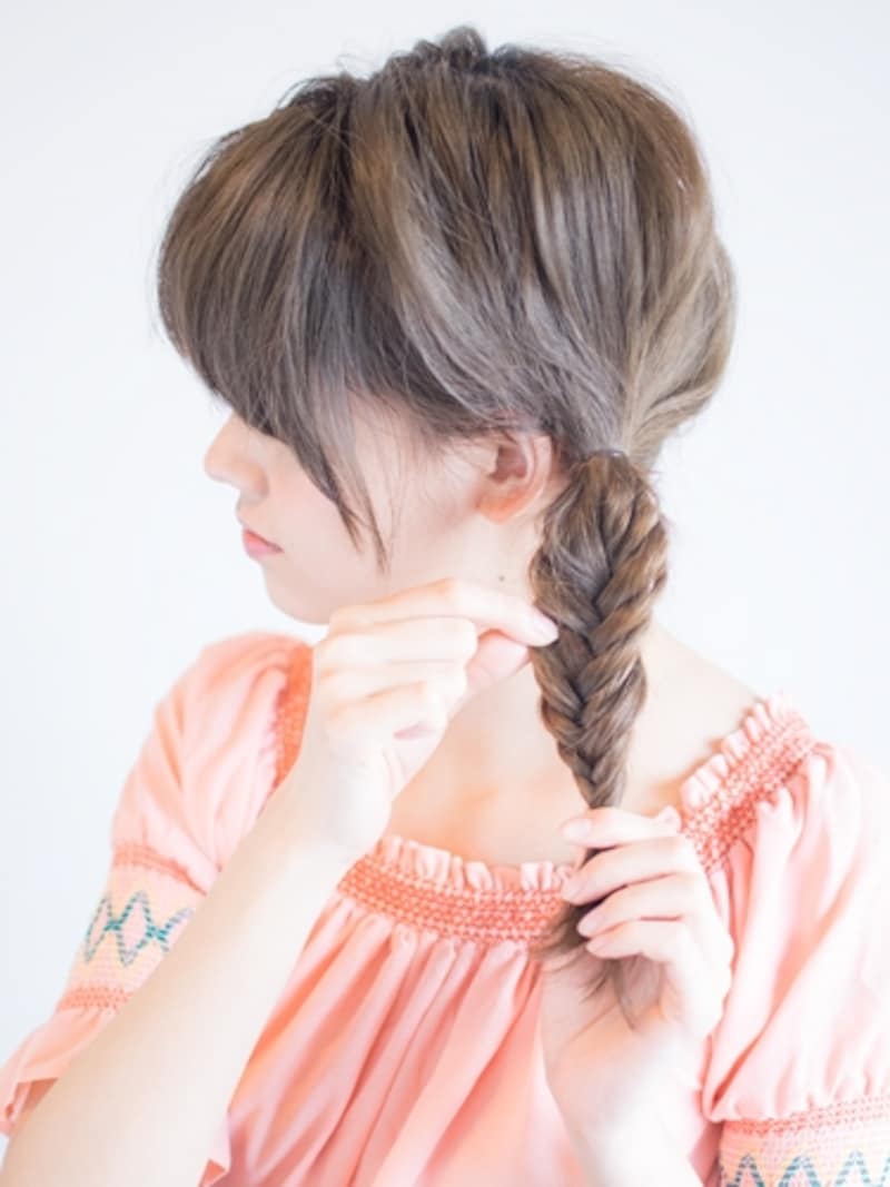 ほどけないギリギリまで少しずつまみ出す