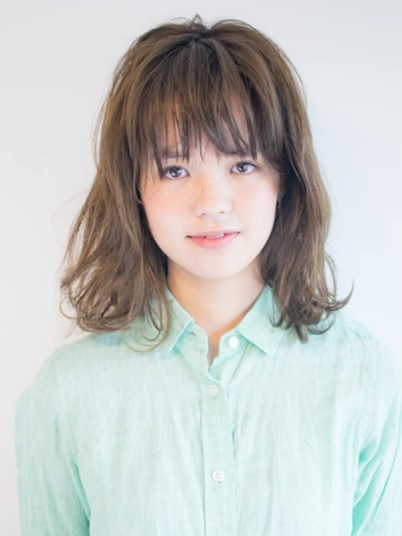 バングもふんわり巻いておく