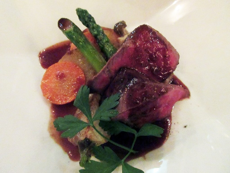 ブランド牛のポワレ 季節の野菜