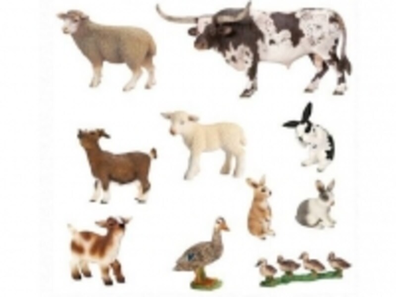 手作業により色付けされた本物そっくりのフィギュア