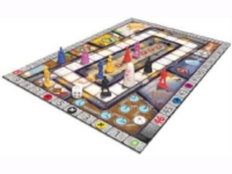 すごろくに似たボードゲーム。おばけのヒューゴに捕まらないように！