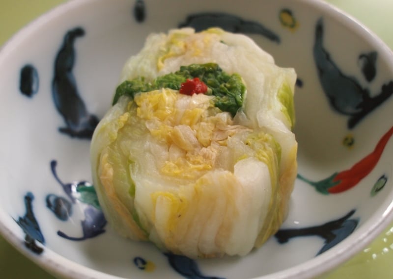 いい塩梅に浸かっているお新香