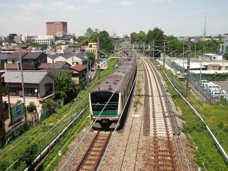 十条駅方面を臨む