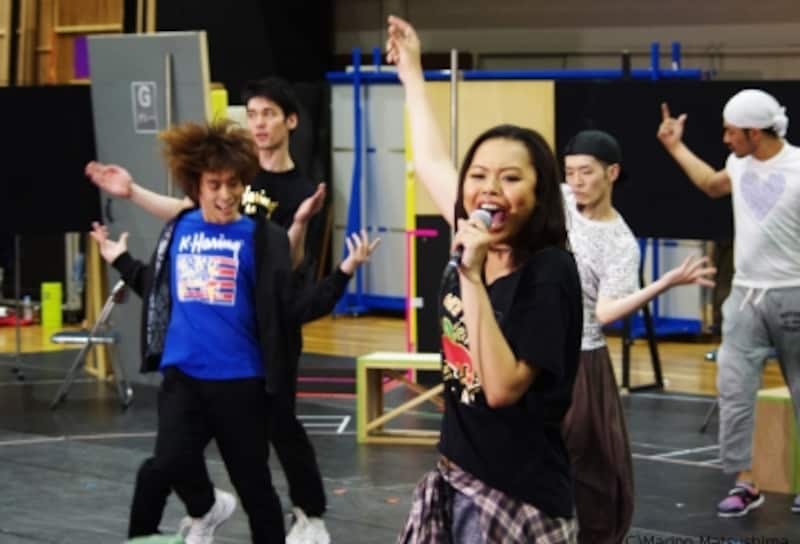 『ラディアント・ベイビーundefinedキース・ヘリングの生涯』稽古(C)Marino Matsushima