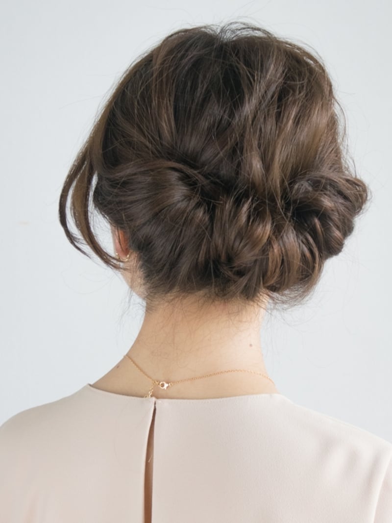 完成したギブソンタックの(正面orバック) hair&make/KAORI