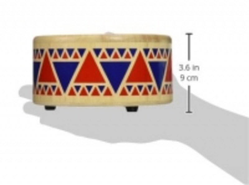 側面にはカラフルな模様も。大人の手のひらに乗るほどの大きさ