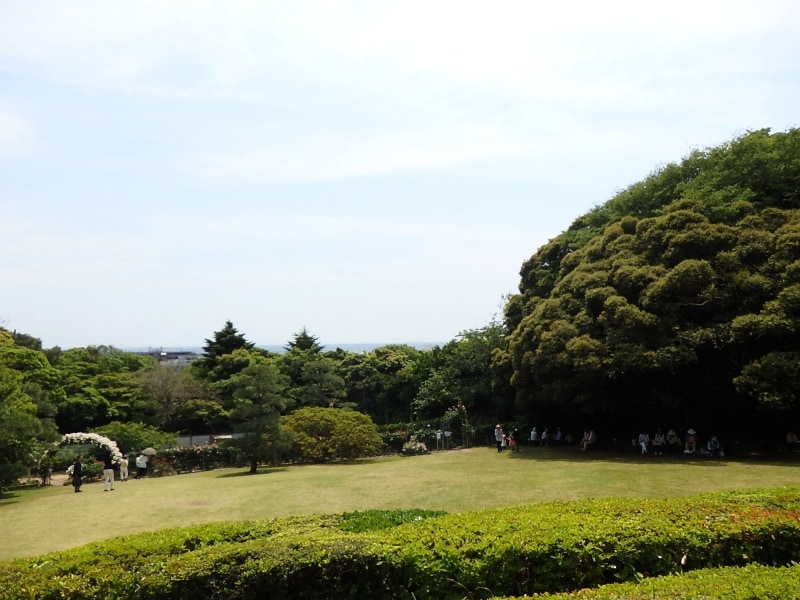 鎌倉文学館の庭園