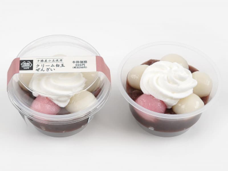 クリーム白玉ぜんざい