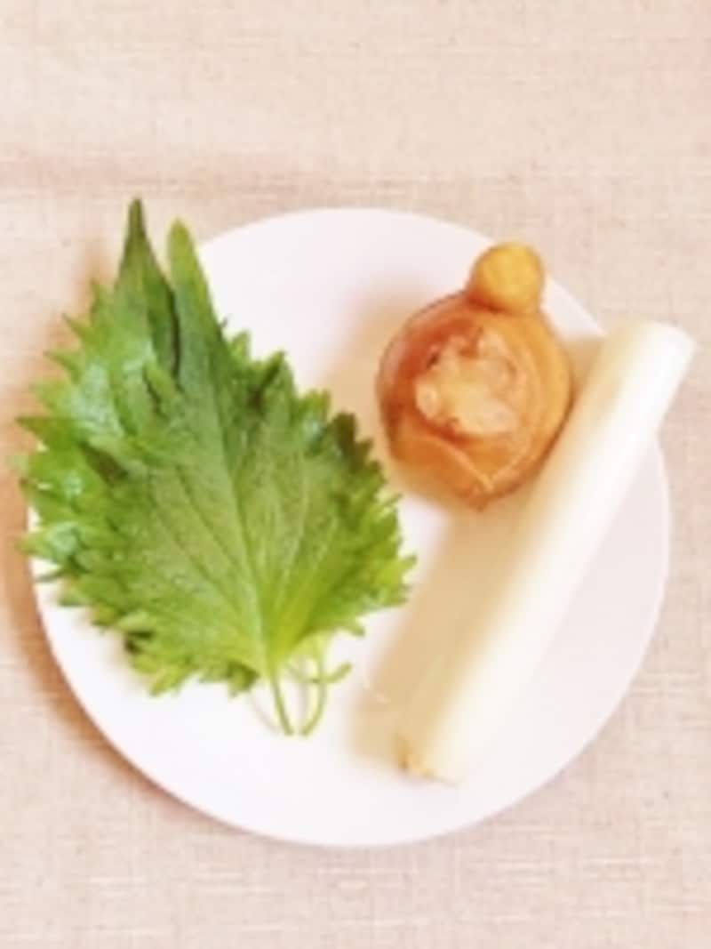 食べられる身近な生薬たち。シソの茎やショウガの皮も作用があるので一緒に食べたい