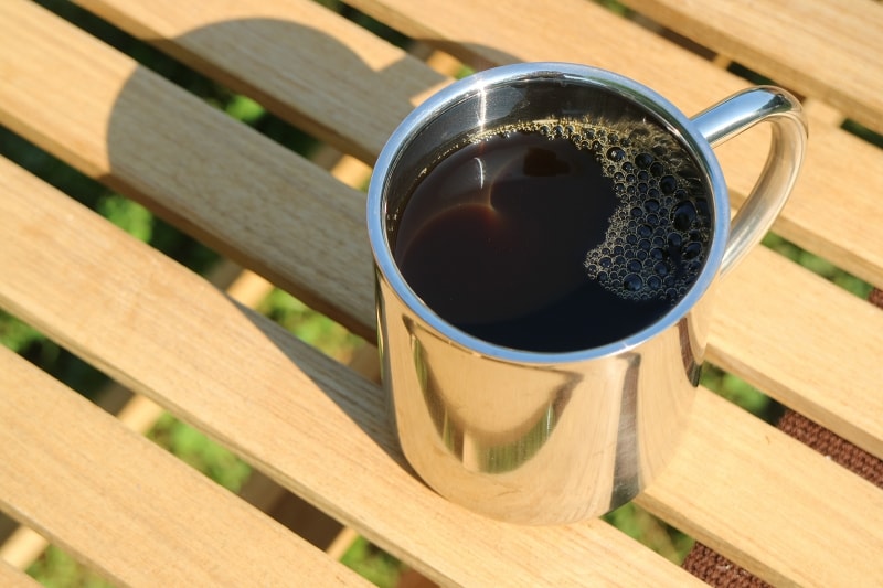 朝、目覚めの一杯も格別