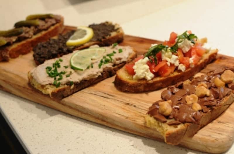 タルティーヌは全部で5種類