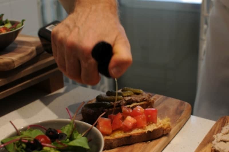 タルティーヌはどれもクリストフさんおすすめの取り合わせ