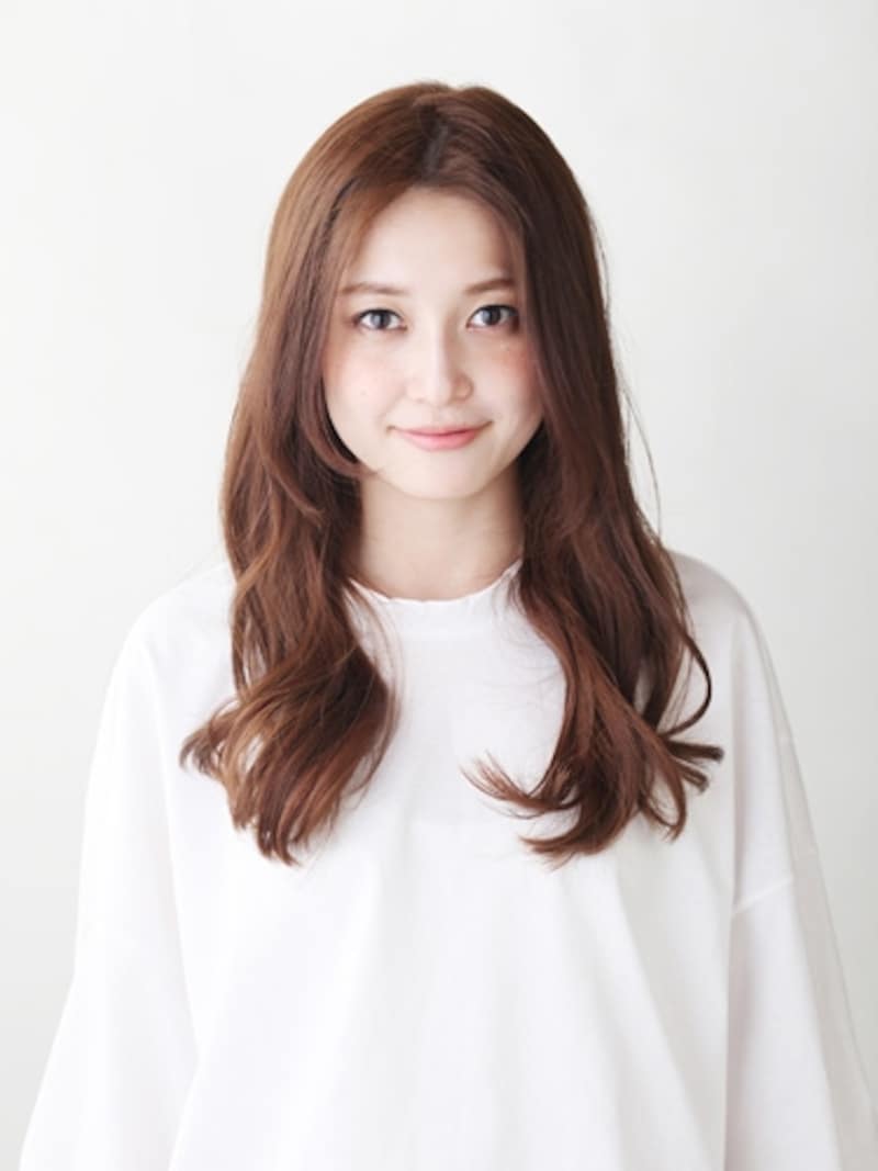 胸ラインのロングヘア