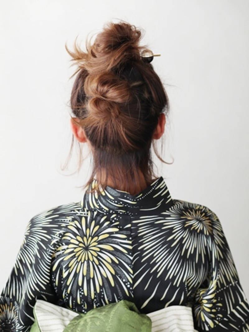 驚くほど簡単!浴衣に似合うおだんごヘアアレンジ