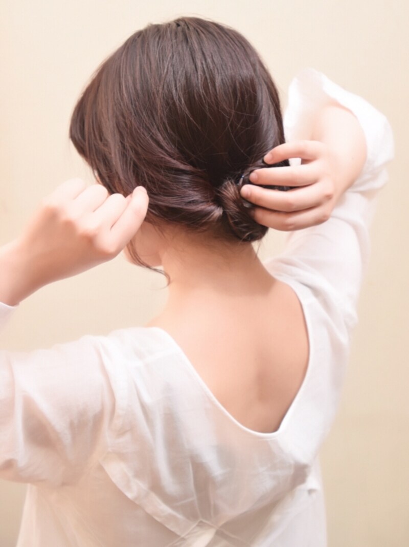 しっかりと押さえる
