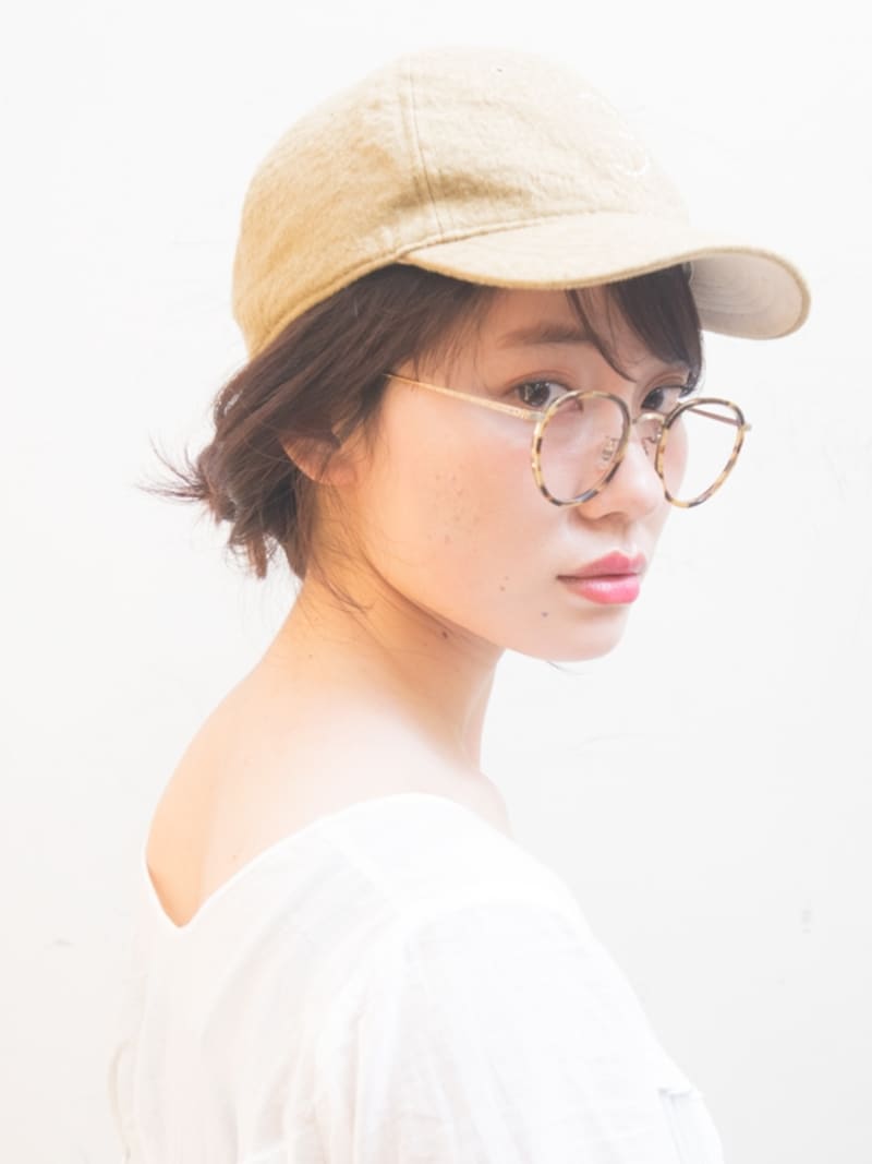 キャップに似合う髪型・後ろ