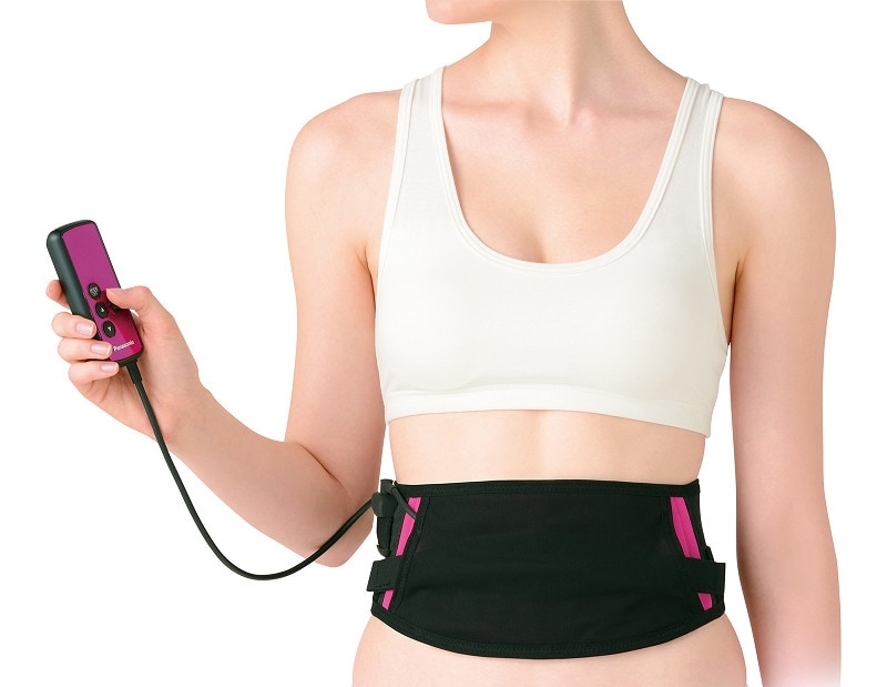 装着イメージはこんな感じ。薄手なので洋服に響きにくく、周りに気づかれずに使えます