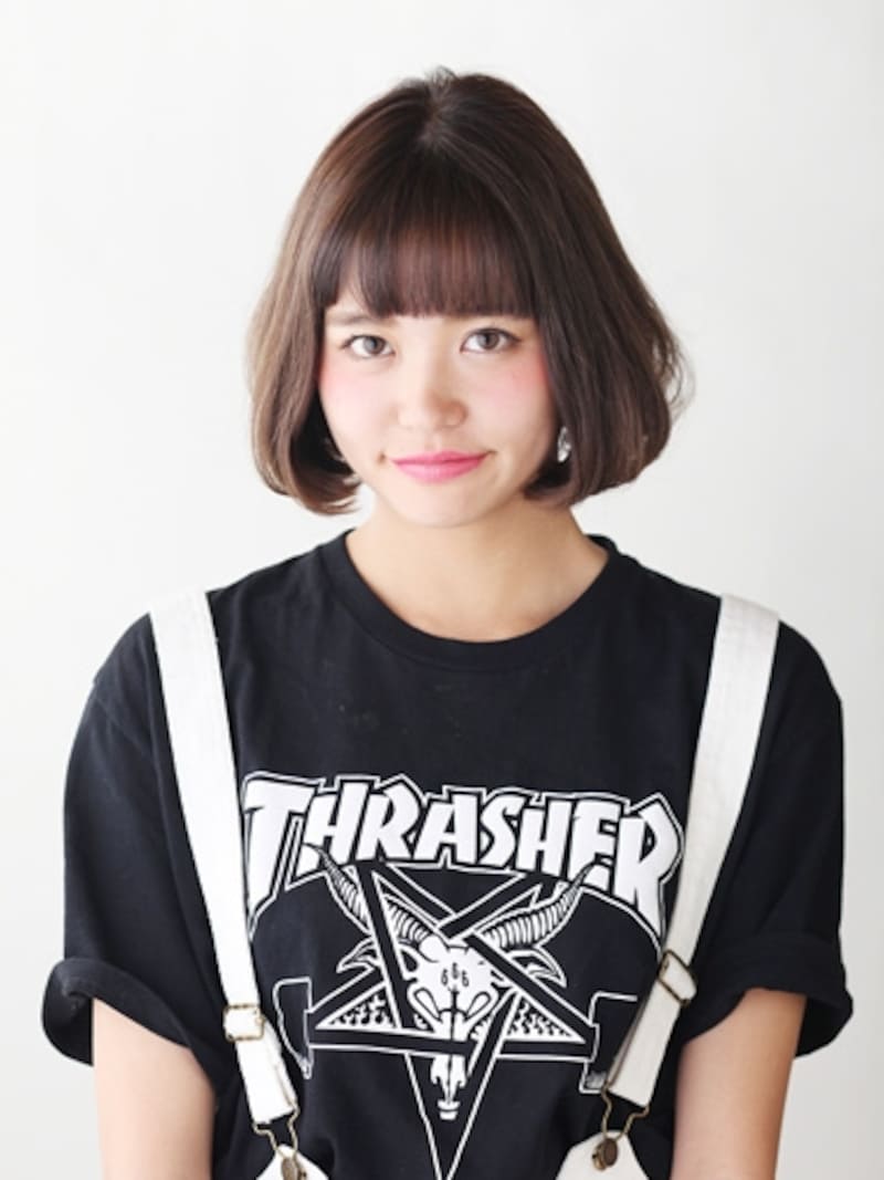 切りっぱなしボブ