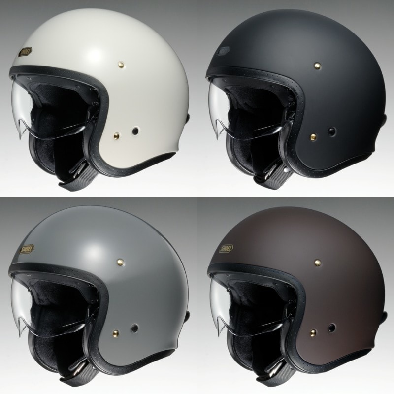 カラー、グラフィックともバリエーション豊富なSHOEIのジェットヘルメット「J・O」