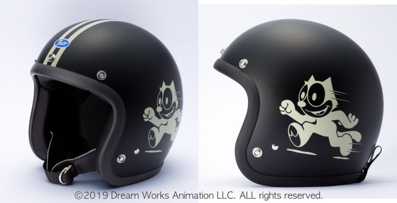 トイズマッコイの新作ジェットヘルメット「フェリックス・ザ・キャット」©️2019 Dream Works Animation LLC. ALL rights reserved.