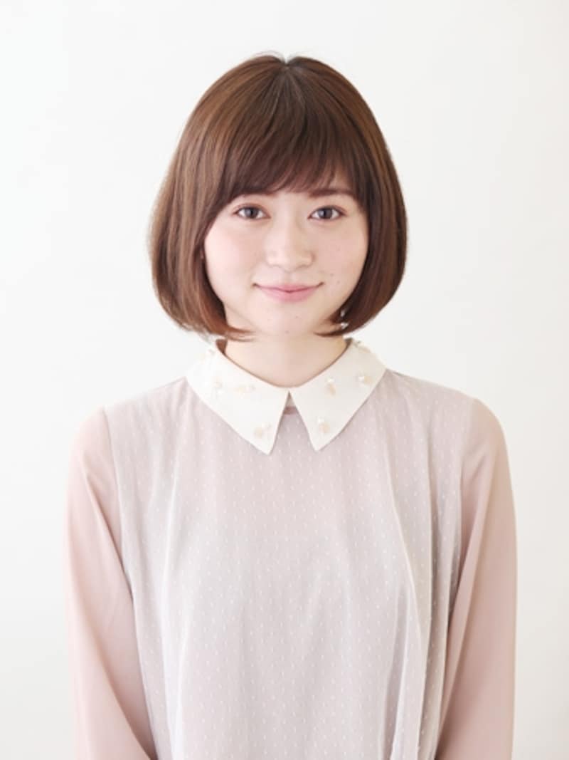 前下がりのショートボブスタイル