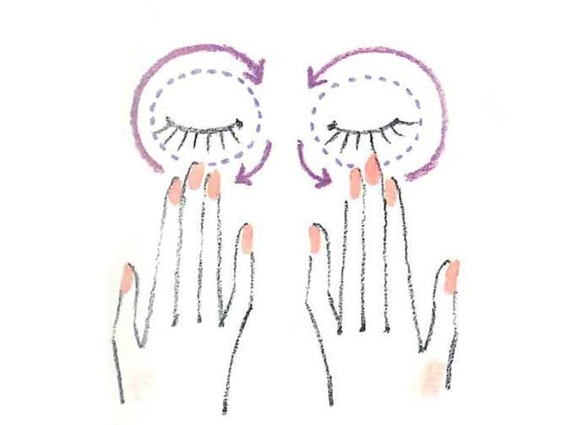 骨に沿ってなぞるのがポイント