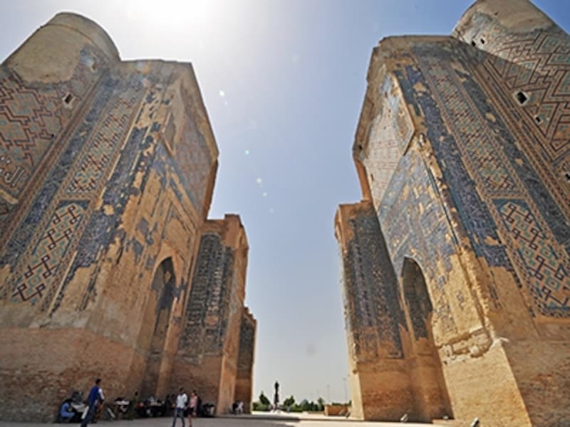 ウズベキスタンの世界遺産「シャフリサブス歴史地区」のアク・サライ
