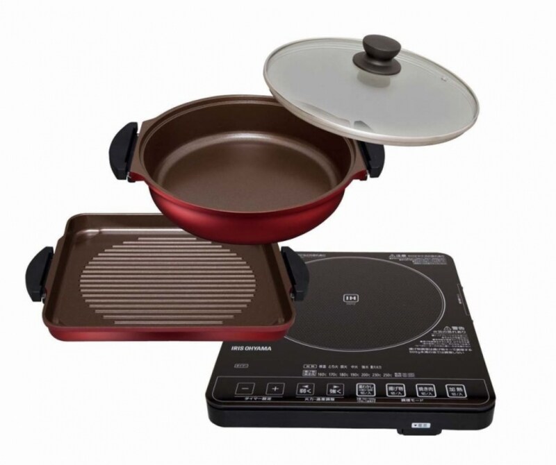 アイリスオーヤマ「IH式ホットプレート 焼き肉プレート＆鍋 IHC-T51S」