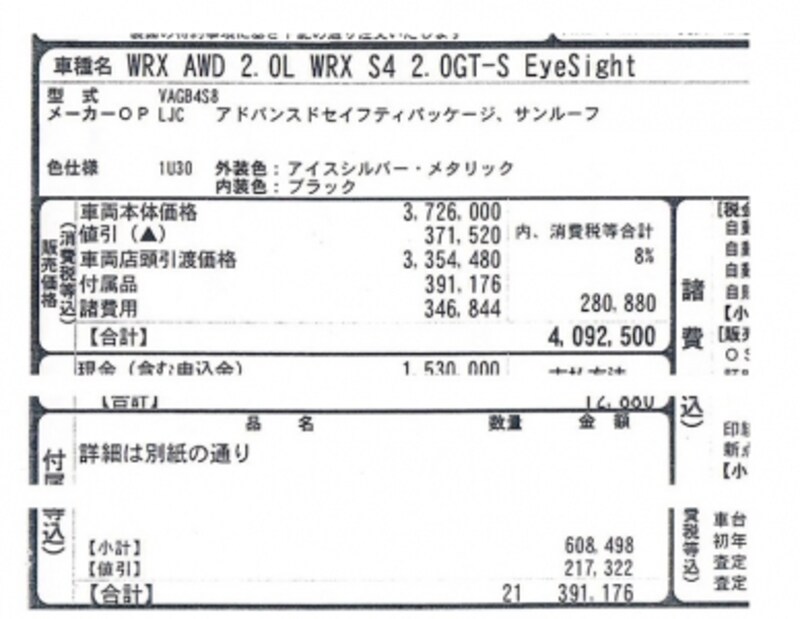 スバルwrx S4で66万円値引きに成功 クルマの賢い買い方 売り方 All About