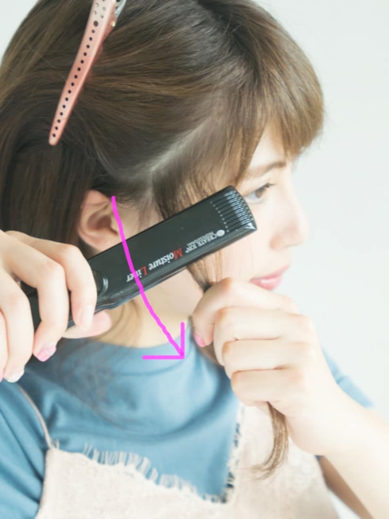 ブロッキングの線に対して平行