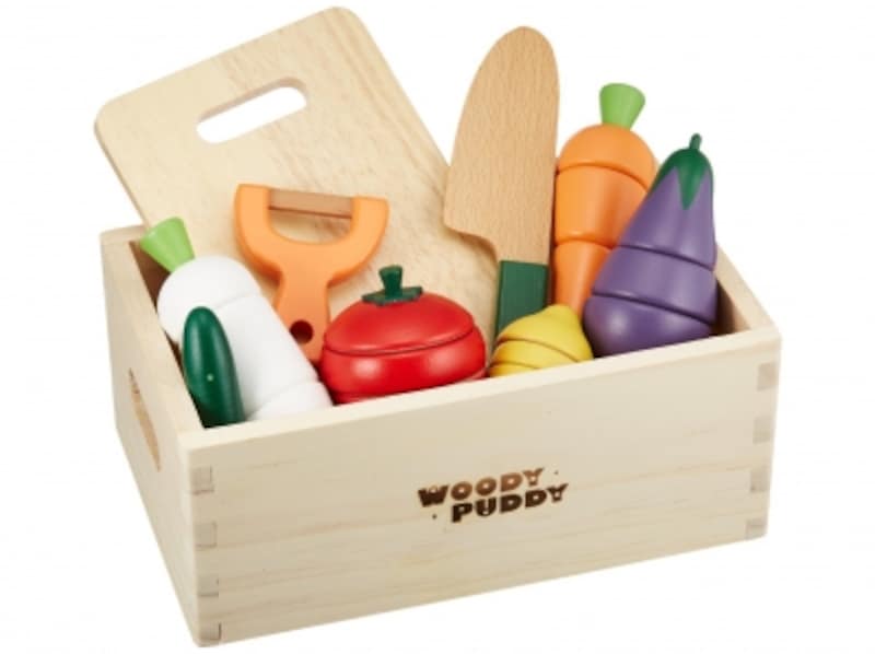 ウッディプッディ/はじめてのおままごと サラダセット (木箱入り) (5562円)
