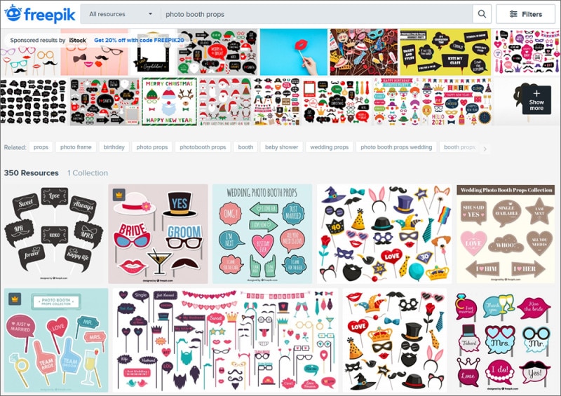 freepik Photo Booth Props Images 
